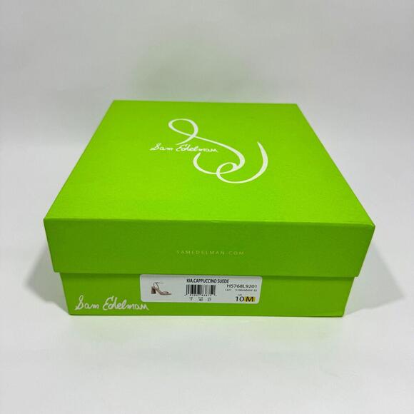 Sam Edelman Women’s Size 10 Cappuccino Suede Kia Strappy Block Heel Sandals New - Picture 9 of 9